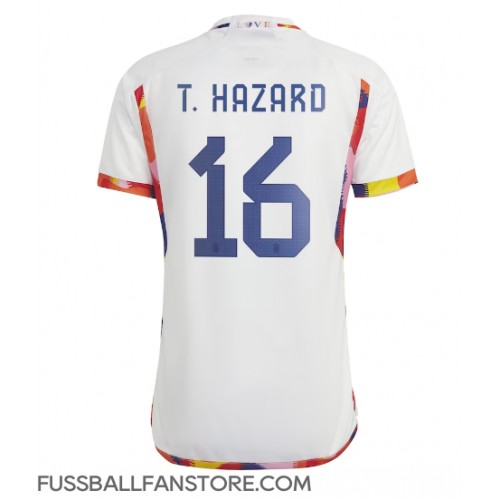 Belgien Thorgan Hazard #16 Replik Auswärtstrikot WM 2022 Kurzarm